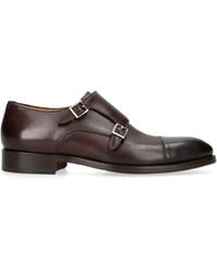 Magnanni - Leather Double Monk Shoes - Lyst