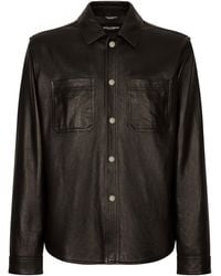 Dolce & Gabbana - Leather Shirt - Lyst