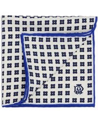 dunhill - Mulberry Silk Geometric Flower Medallion Pocket Square - Lyst