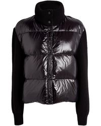 Moncler - Wool Down-Filled Cardigan - Lyst