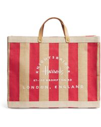 Harrods - Large Canvas Stripe Knightsbridge Shopper Bag - Lyst