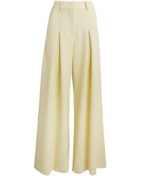 ME+EM - Pleated Wide-Leg Trousers - Lyst