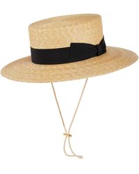 Gucci - Bow-trim Boater Hat - Lyst