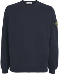 Stone Island - Cotton Compass Logo Sweatshirt - Lyst