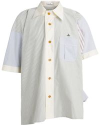 Vivienne Westwood - Cotton Asymmetric Logo Shirt - Lyst
