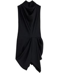 Givenchy - Draped Cowl-Neck Blouse - Lyst