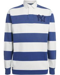 Polo Ralph Lauren - X Yankees Cotton Stripe Rugby Polo Shirt - Lyst