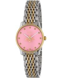 Gucci - Yellow Gold And Stainless Steel G-timeless Watch 29mm - Lyst