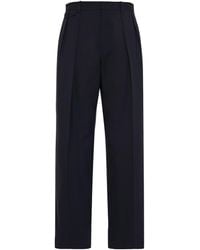 The Row - Marcello Wool Straight Trousers - Lyst