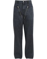 Dries Van Noten - Zip-Detail Straight-Leg Jeans - Lyst