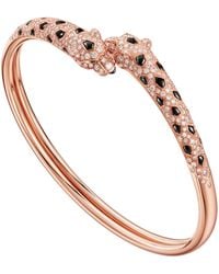 Cartier - Diamond, Emerald And Onyx Panthère De Bracelet - Lyst