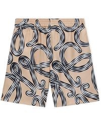 Loewe - X Paula & Apos;S Ibiza Relaxed Silk Shorts - Lyst