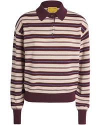 Guest In Residence - Cashmere Collegiate Stripe Polo Sweater - Lyst