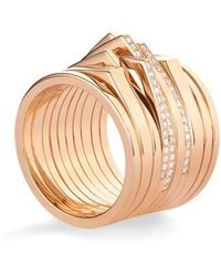 Repossi - And Diamond Antifer 10-Band Ring - Lyst