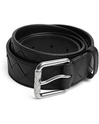 Bottega Veneta - Intrecciato Leather Stamp Belt - Lyst