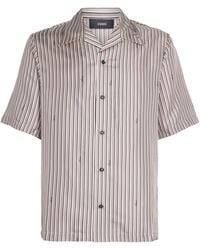 Amiri - Silk Stripe Script Shirt - Lyst