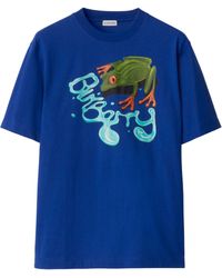 Burberry - Cotton Frog Print T-shirt - Lyst