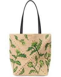 Loewe - X Paula's Ibiza Raffia-Blend Artichoke Puzzle Fold Tote Bag - Lyst