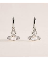 Vivienne Westwood - Crystal Ondina Hoop Earrings - Lyst
