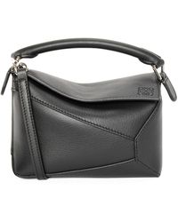 Loewe - Mini Leather Puzzle Edge Top-Handle Bag - Lyst