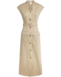 Huishan Zhang - Stretch-Cotton Nyx Midi Dress - Lyst