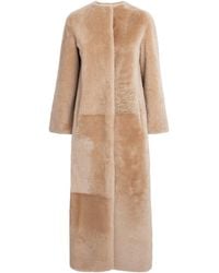 Yves Salomon - Shearling Reversible Long Coat - Lyst