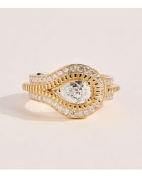 Azlee - And Diamond Dewdrop Ring - Lyst