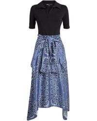 Maje - Layered Bandana Print Midi Dress - Lyst