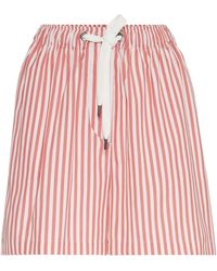 Brunello Cucinelli - Cotton-silk Striped Bermuda Shorts - Lyst