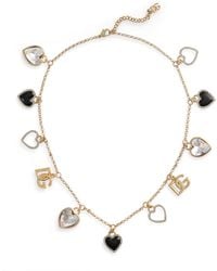Dolce & Gabbana - Italian Tailoring Hearts Necklace - Lyst