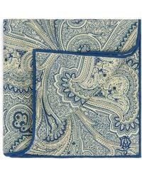 dunhill - Mulberry Silk Paisley Pocket Square - Lyst