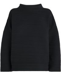 Pleats Please Issey Miyake - Crepe Knit Top - Lyst