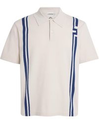 J.Lindeberg - Rylan Stripe Knit Golf Polo Shirt - Lyst