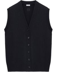 Loewe - Wool Button-Up Sweater Vest - Lyst