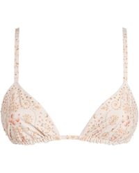 Agua Bendita - Embellished Tulua Playa Bikini Top - Lyst