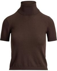 Ralph Lauren - Cashmere Short-Sleeve Sweater - Lyst