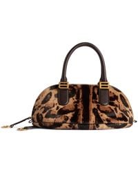 Balenciaga - Mini Leather Bolero Bowling Bag - Lyst