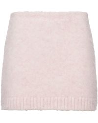 Prada - Wool Mini Skirt - Lyst