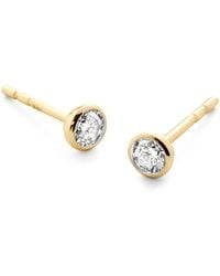 Monica Vinader - And Diamond Essentials Stud Earrings - Lyst