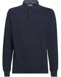 Barbour - Cotton Twill Waketown Long-Sleeve Polo Shirt - Lyst