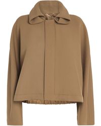 Victoria Beckham - Wool Rollneck Bomber Jacket - Lyst