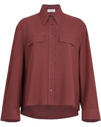 Brunello Cucinelli - Virgin Wool-Blend Twill Shirt - Lyst