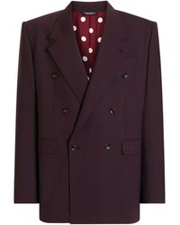 Dolce & Gabbana - Wool-Blend Palermo Double-Breasted Blazer - Lyst