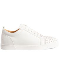 Christian Louboutin - Louis Junior Spikes Leather Trainers - Lyst