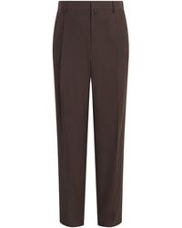 MM6 by Maison Margiela - Virgin Wool-Cotton Pleated Trousers - Lyst