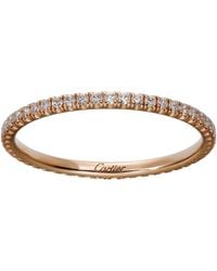 Cartier - And Diamond Étincelle De Wedding Band - Lyst