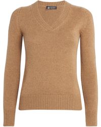 Colombo - Kid Cashmere V-Neck Sweater - Lyst