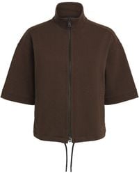 ME+EM - Jersey Zip-Up Short Sleeve Jacket - Lyst
