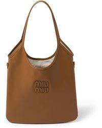 Miu Miu - Leather Ivy Tote Bag - Lyst