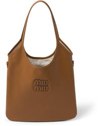 Miu Miu - Leather Ivy Tote Bag - Lyst